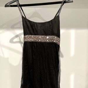 Free People black tea-length cocktail dress. Small